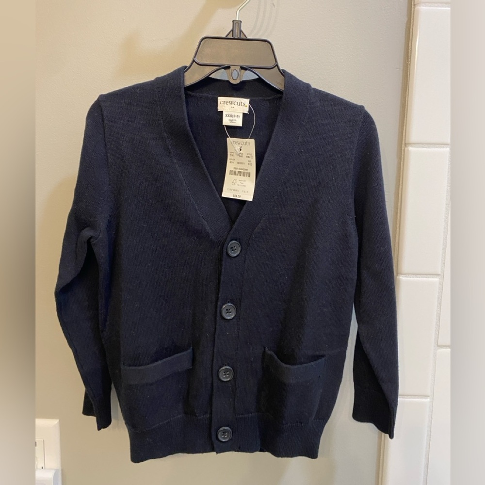 Crewcuts V-Neck Button Cardigan Sweater / Size XXS (2-3) / NWT